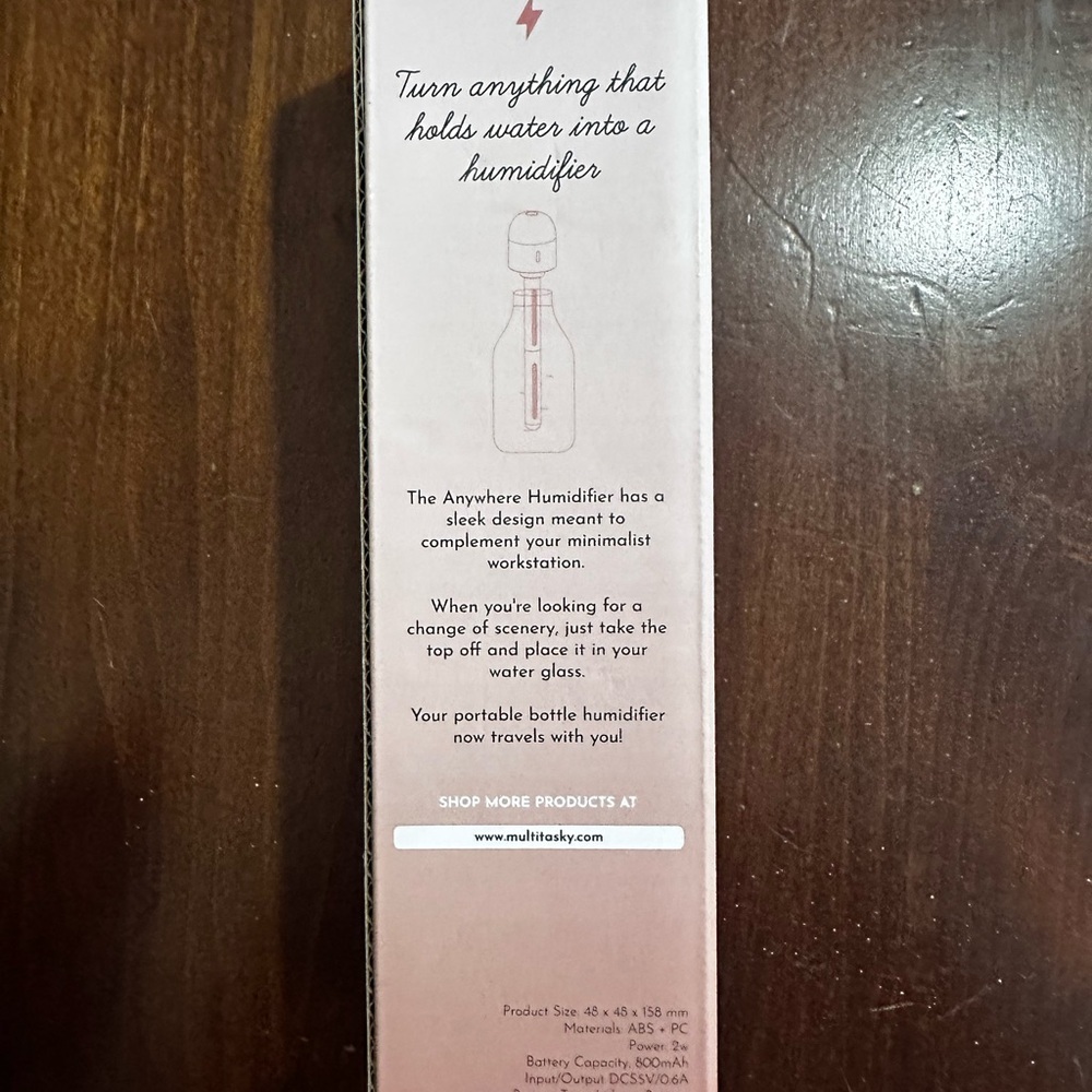 NWT Multitasky Anywhere Humidifier - Picture 3 of 4